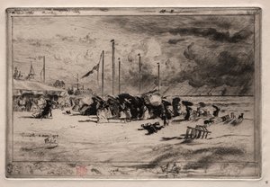 1874年，特鲁维尔（Trouville）的一个小队。 作者 菲利克斯·希拉勒·布霍特