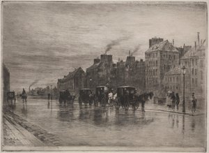 1876年，在Quai de LHotel-Dieu上的一个冬季早晨。 作者 菲利克斯·希拉勒·布霍特