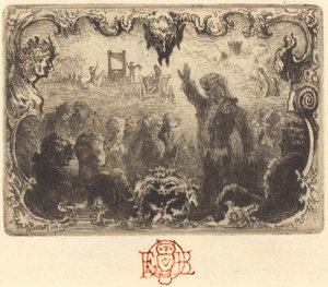 Jacques Cazotte的《Le Diable amoureux》第3幅插图，1878年。