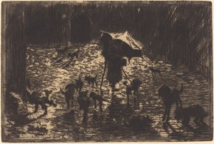 Les Noctambules The Night Prowlers, 1876-1877. 作者 菲利克斯·希拉勒·布霍特