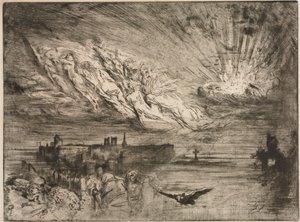 亡者之城的灵魂，1885年。 作者 菲利克斯·希拉勒·布霍特