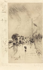 英国的一个码头，1879年。 作者 菲利克斯·希拉勒·布霍特