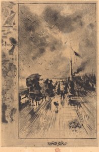 英国的一个码头，1879年。 作者 菲利克斯·希拉勒·布霍特