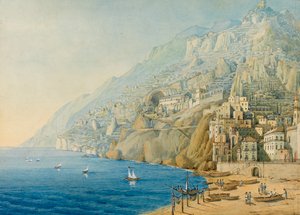阿马尔菲海岸，1839年。 作者 费利克斯·门德尔松·巴托迪
