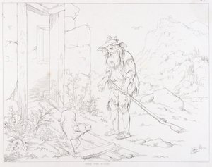 (瑞普-凡-温克尔，插图）瑞普回到了他的废墟之家 作者 费利克斯·奥克塔维斯·卡尔·达利