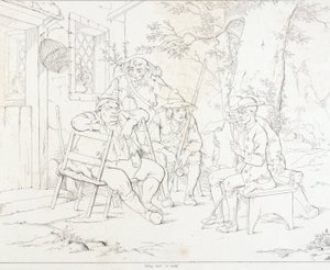 (里普-凡-温克尔，插图）里普与琼托在乡村旅店 作者 费利克斯·奥克塔维斯·卡尔·达利