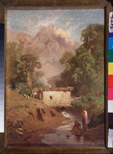 Paysage de Crimee (Crimean landscape) - Peinture de Fyodor Vasilyev (Feodor Alexandrovich, Fiodor Alexandrovitch Vassiliev (1850-1873), huile sur toile