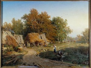 费奥多尔·瓦西里耶夫 (Feodor Alexandrovich, Fyodor Alexandrovich Vasiliev (1850-1873) (ec.rus.) 1869 年圣彼得堡冬宫博物馆的村庄绘画
