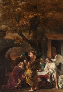 亚伯拉罕和三个天使。 1660-63 作者 费迪南德·波尔