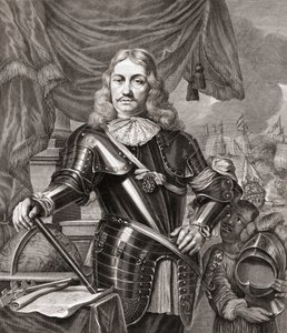 兰伯特·维舍尔（Lambert Visscher）从费迪南德·波尔（Ferdinand Bol）的画作雕刻后，制得科尼利斯·马滕斯腾（Cornelis Maartenszoon Tromp） 作者 费迪南德·波尔