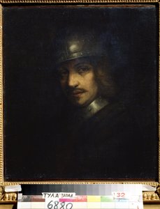 "头盔男子肖像 费迪南德-波尔（1616-1680 年）17 世纪 俄罗斯图拉国立艺术博物馆 作者 费迪南德·波尔