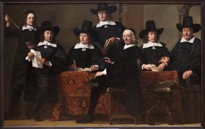 President of the Amsterdam Wine Merchants Guild (Netherlands). Painting by Ferdinand Bol (1616-1680), oil on canvas, circa 1659. Dutch art 作者 费迪南德·波尔