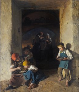 Children Receiving their Breakfast 作者 费迪南德·乔治·沃尔德米勒