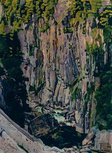 Aareschlucht 作者 费迪南德·霍德勒