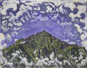 1910年，从Heustrich看到的尼森山 作者 费迪南德·霍德勒