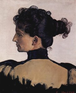 艺术家的妻子伯特·雅克（Berthe Jacques）的肖像 作者 费迪南德·霍德勒