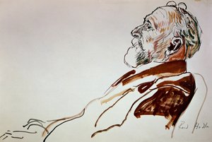 卡尔·斯皮特勒的肖像 作者 费迪南德·霍德勒