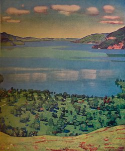 图恩湖，摄于1910年，位于莱西根（Leissigen）。 作者 费迪南德·霍德勒