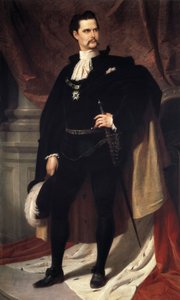 路易二世·德·巴维埃 (Ludwig Otto Friedrich Wilhelm von Wittelsbach) 的肖像 作者 费迪南德二世