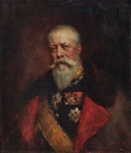 巴登大公腓特烈一世的肖像，1826-1907。 作者 费迪南德·凯勒