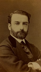 法国画家Leon Joseph Florentin Bonnat的肖像;名片