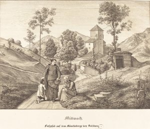 Mittwoch - Fusspfad auf dem Mönchsberge bey Salzburg (星期三 - 萨尔茨堡附近Mönchsberge的人行道)