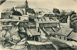 1814年至1815年在维也纳的Alt-Matzleinsdorf采石场和圣弗洛里安教区教堂。