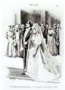 居伊-德-莫泊桑（1850-93 年）的《贝阿米》插图，由保罗-奥伦多夫出版，巴黎 作者 费迪南德·西吉斯蒙德·巴克