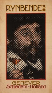 Rynbende的Genever Schiedam，约1910年。 作者 费迪南德·范·沃尔德