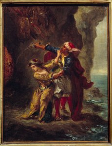 Abydos fiancee. (The Bride of Abydos) Illustration of George Gordon Byron