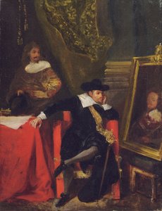 克伦威尔在温莎城堡，1828年 作者 费迪南德·维克多·尤金·德拉克罗瓦