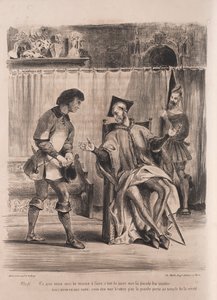 浮士德插图：Méphistophélé收录了男生，1828年。 作者 费迪南德·维克多·尤金·德拉克罗瓦