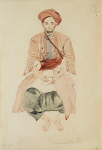 非斯商人，约1832年 作者 费迪南德·维克多·尤金·德拉克罗瓦