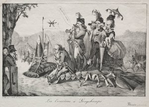 Longchamps的小龙虾，1822年。 作者 费迪南德·维克多·尤金·德拉克罗瓦