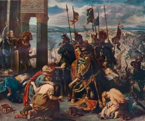 十字军进入君士坦丁堡，1840年，1911年 作者 Ferdinand Victor Eugene Delacroix