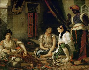 阿尔及尔妇女在他们的公寓 作者 费迪南德·维克多·尤金·德拉克罗瓦