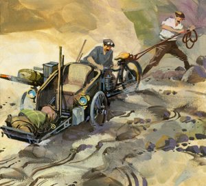 万里赛车（水粉画纸）
