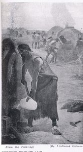 锻造青铜和铁，插图来自&39;哈钦森的国家历史&39;，c.1910