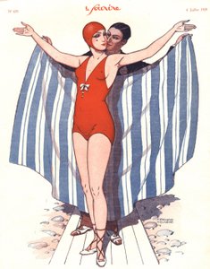 《Le Sourire》封面，1929 年 7 月（彩色平版印刷） 作者 费尔南德·库德克