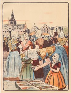 Zeeland的一个市场，1898年。 作者 费尔南德·皮特（Fernand Piet）