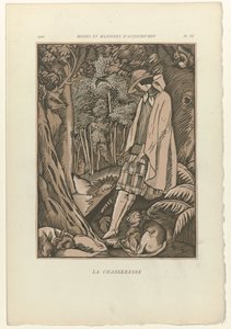 现代的方式与方法》，1922 年，第 6 插图：女猎人
