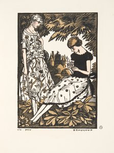 一小部分，很多，来自时装系列，1920年（模版印刷） 作者 费尔南德·西蒙