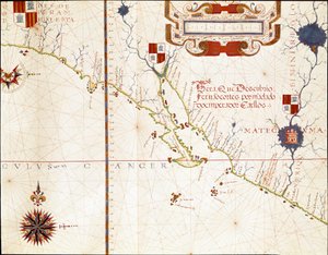 View of the western coast of Mexico, and southern California - Map 作者 费尔纳·瓦兹·杜拉多