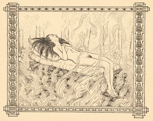 布兰多普费尔，图版 4，选自作品集《Lebenszeichen》，1908 年由 Fritz Heyder Verlag 在柏林出版。