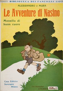 纳西诺历险记的封面，Alessandro和Mura的善良小子，c.1920 作者 菲利伯托·斯卡普凯利