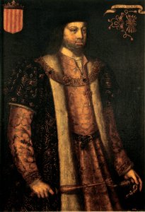 阿拉贡天主教国王斐迪南二世的肖像（1479-1516） 作者 菲利波·阿里奥斯托