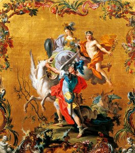 飞马的诞生》，作者是菲利普-法尔恰托雷（活跃于1728-1768年）。