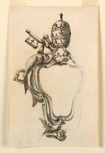 绘图，教皇护额，1740-70 年