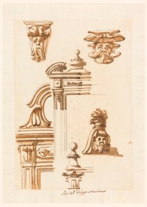 绘画，建筑研究，1750-90 年 作者 菲利波·马基奥尼（Filippo Marchionni）