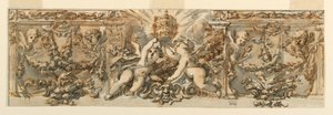 绘画，门楣装饰，约 1770 年 作者 菲利波·马基奥尼（Filippo Marchionni）